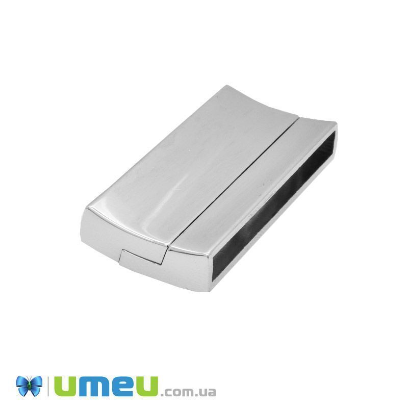 Замок магнитный, Темное серебро, 41,5х20х6,5 мм (ZAM-047259)