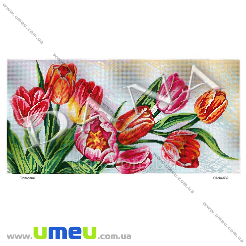 Схема для виш. бісером Dana, Тюльпани DANA-532, 56х28 см (SXM-034477)
