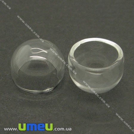 Скляна колба Півсфера, 15 мм (DIF-006725)