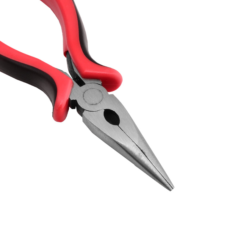 Инструмент Тонкогубцы с кусачками, Красный, 14 см (INS-053923)