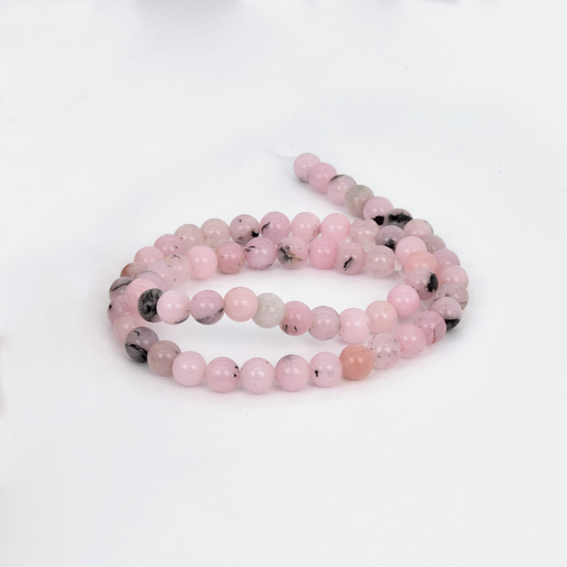 Намистини Яшма сливова, Натур. камінь, 6,5 мм, Круглі (BUS-058005)