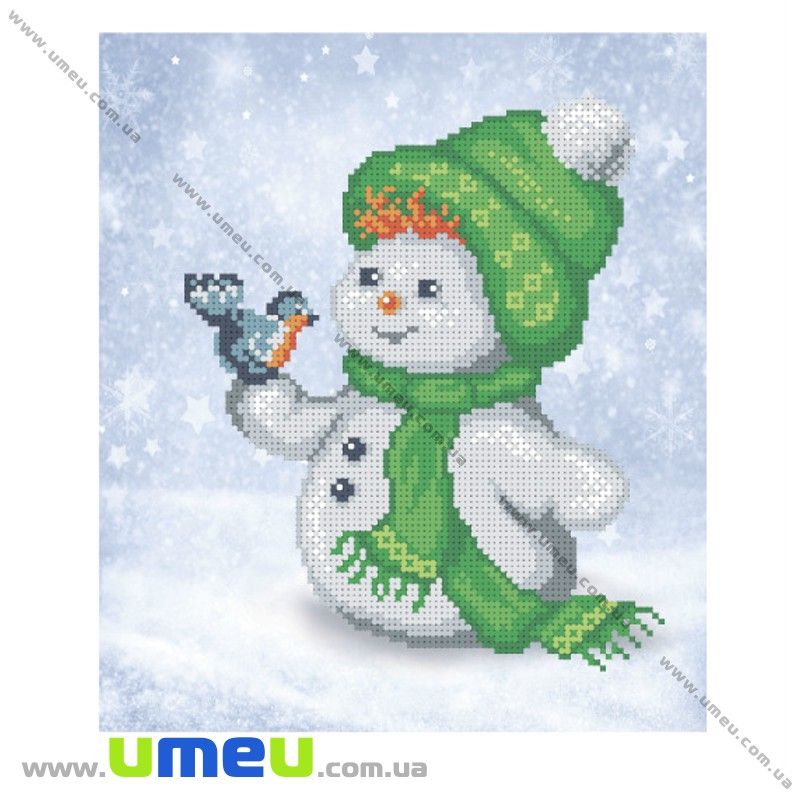 Схема для виш. бісером VDV, Сніговик Т-54, 23х21 см (SXM-029165)