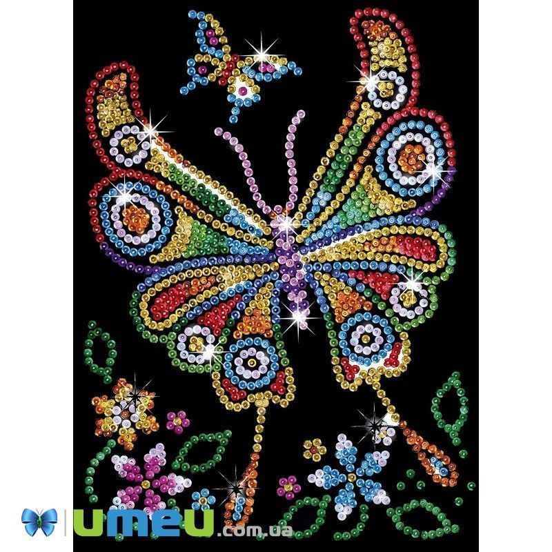 Набор для творчества Sequin Art RED Янтарная Бабочка (DIF-043433)