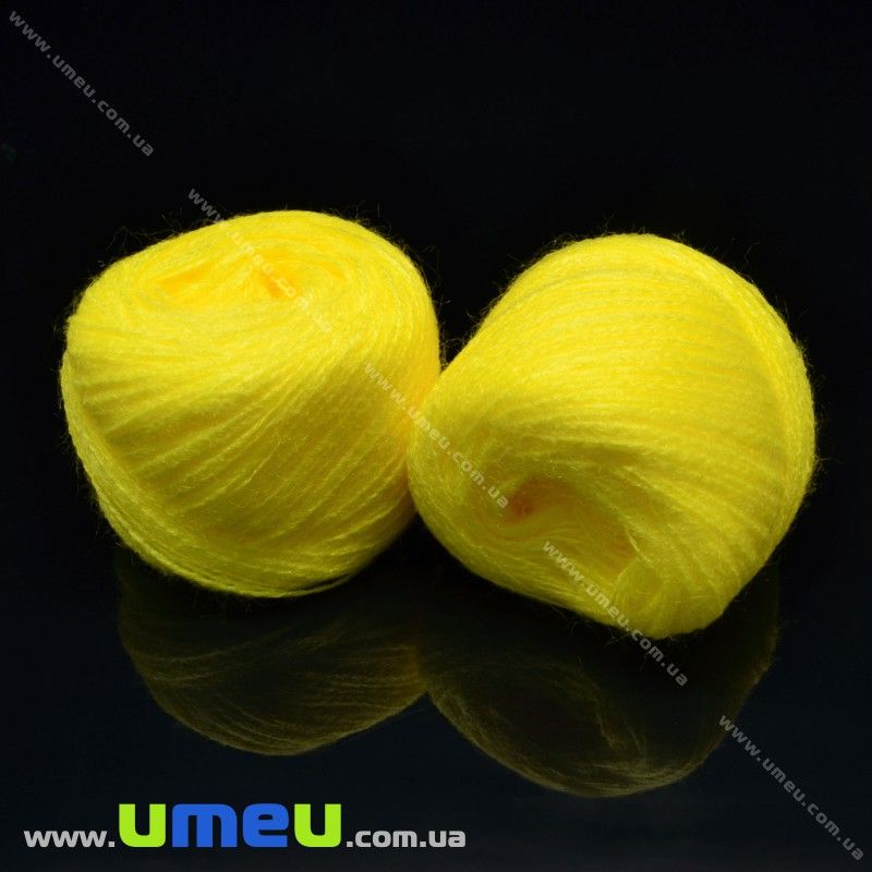 Акриловые нитки, Лимонные, 5 г (80 м) (MUL-014874)