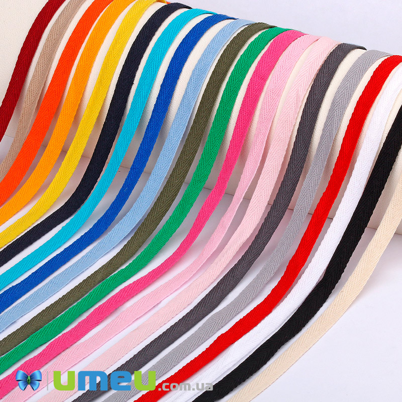 Стрічка кіперна, 10 мм, Рожева (LEN-044789)