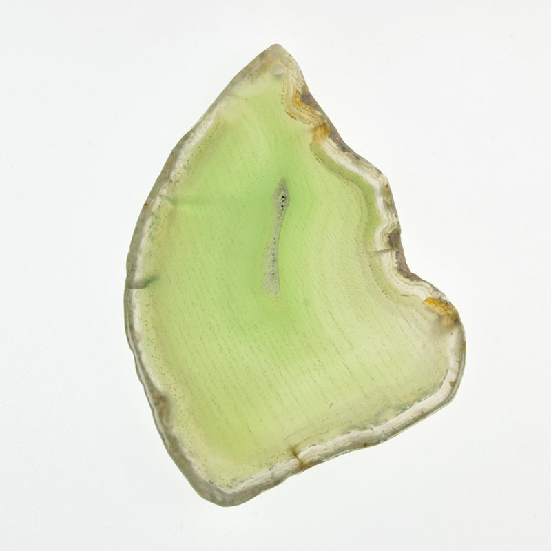 Зріз Агату, Зелений, 80х52 мм (POD-009322)