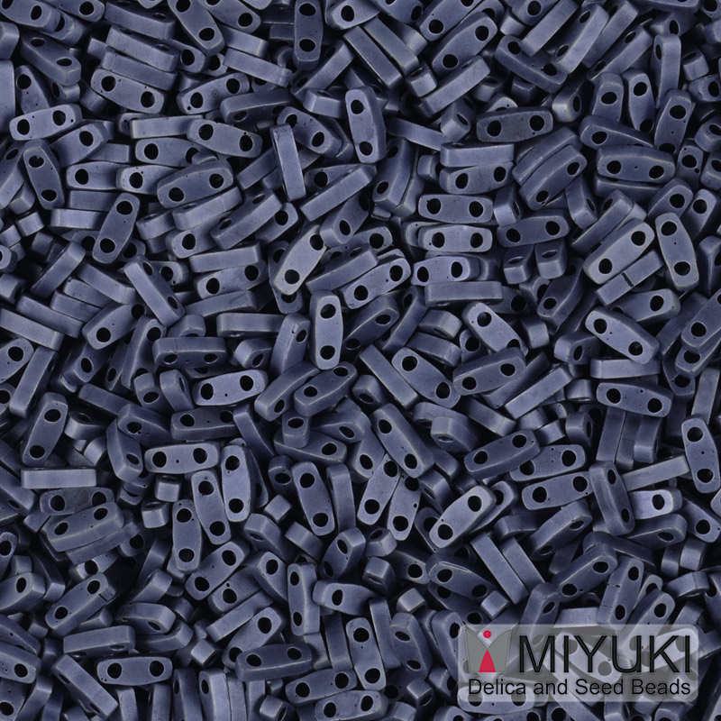 Бісер японський Miyuki QUARTER TILA №2001, 5х1,2 мм, Сірий матовий (BIS-053274)