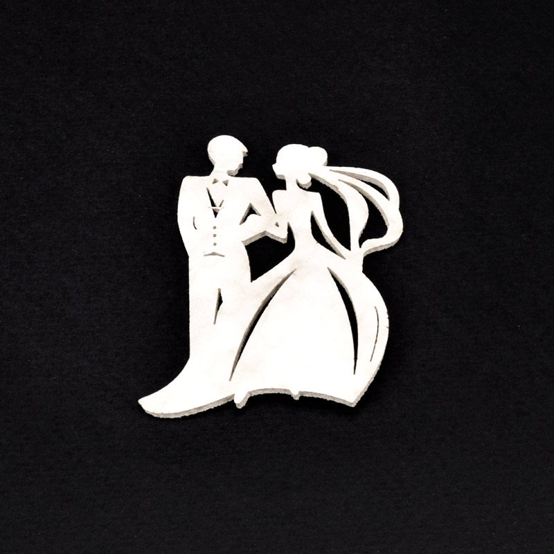 Декоративний виріб з фоамірану клейового Пара, 7х4,5 см, Білий (FOM-056989)