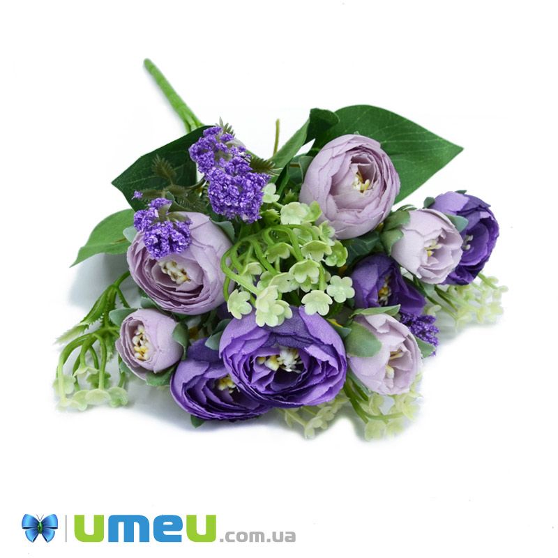 Букет півонії, 30 см, Бузковий (DIF-045827)