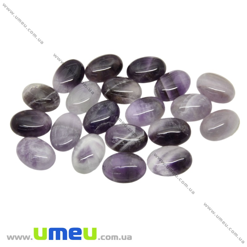 Кабошон нат. камінь Аметист, Овал, 18х13 мм (KAB-025986)