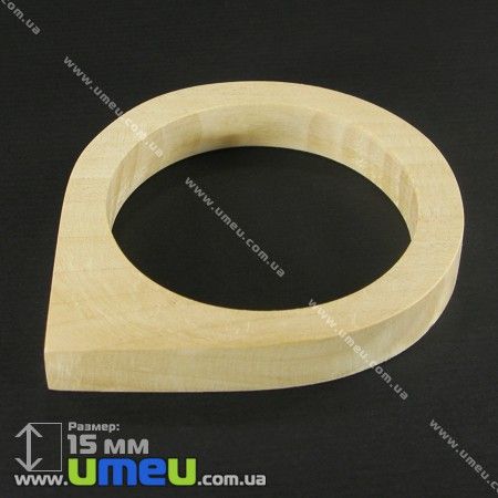 Дерев'яний браслет Персефона, 15 мм, Липа (DEC-001754)
