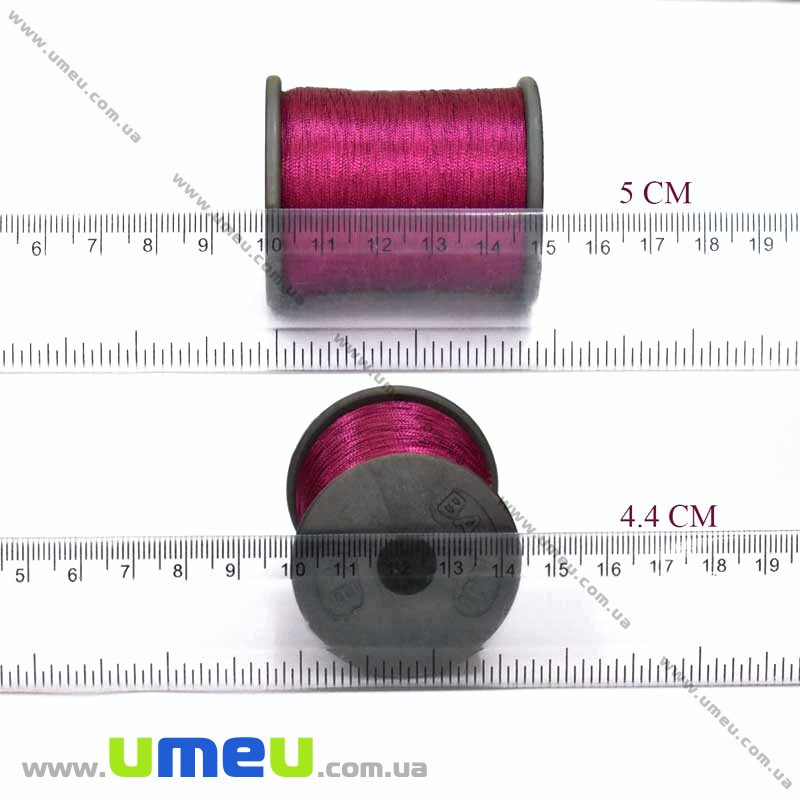 Нитки металізовані 0,1 мм, Малинова (KNT-028182)