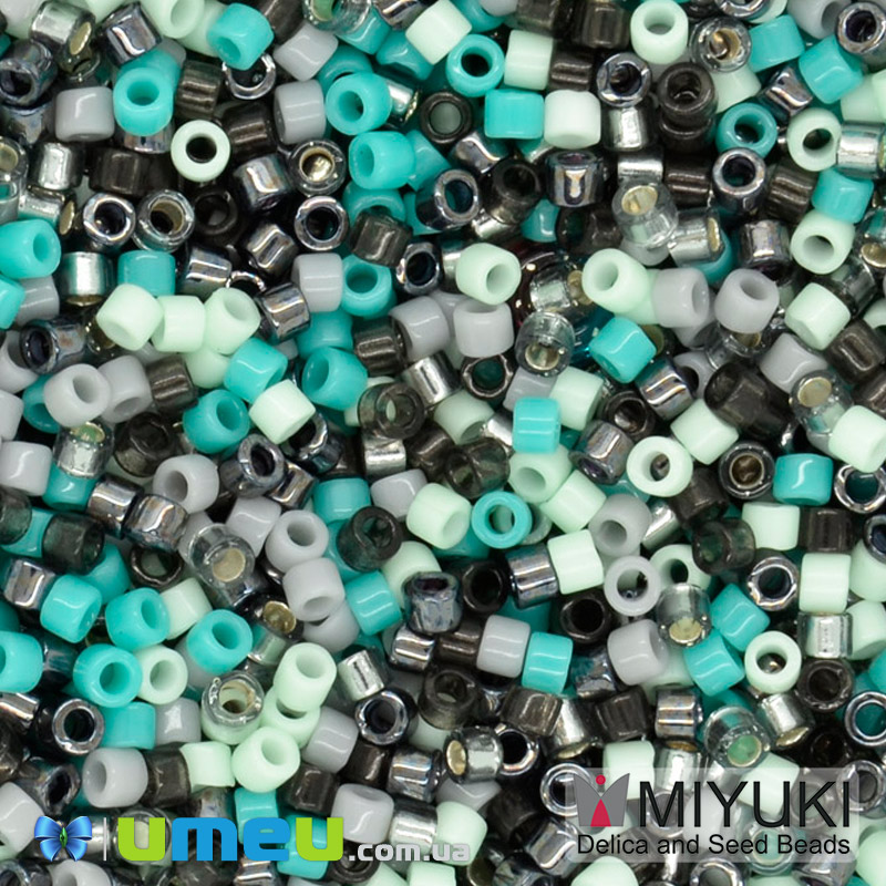 Бісер японський Miyuki Delica 11/0 DBmix23, Різнокольоровий (BIS-045221)