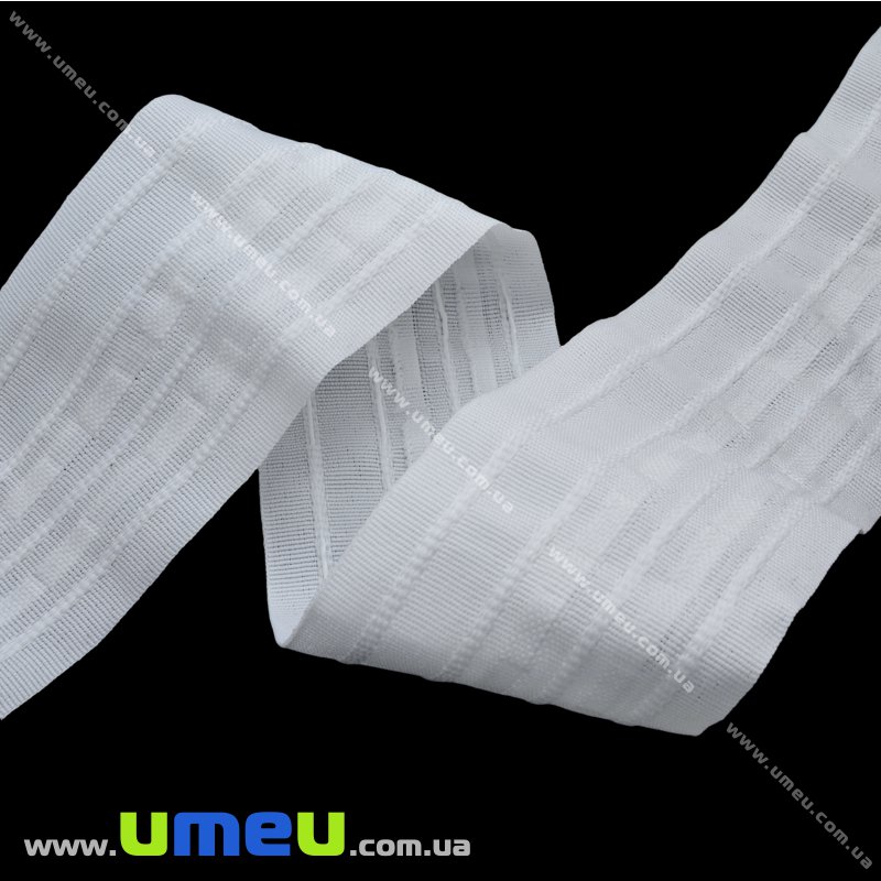 Тасьма шторна, 60 мм, Біла (LEN-010507)