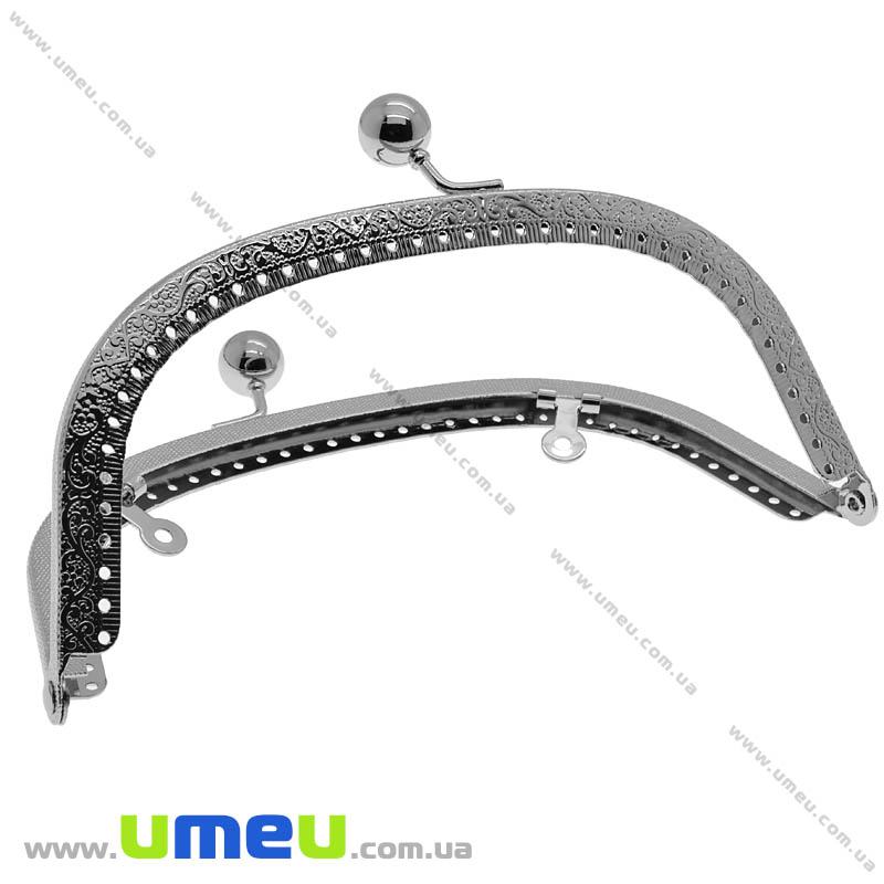 Фермуар металевий, Темне срібло, 15,5х8,5 см (BAG-002387)