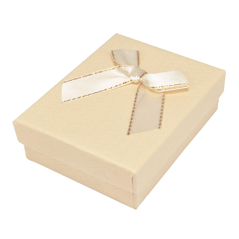 Подарункова коробочка Прямокутна, 9х7х3 см, Бежева (UPK-053791)