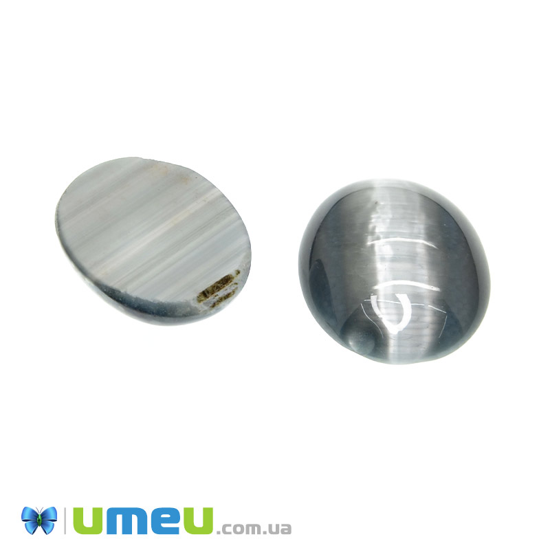 Кабошон нат. камінь Улексіт (2 сорт), Овал, 18х13 мм (KAB-028859)