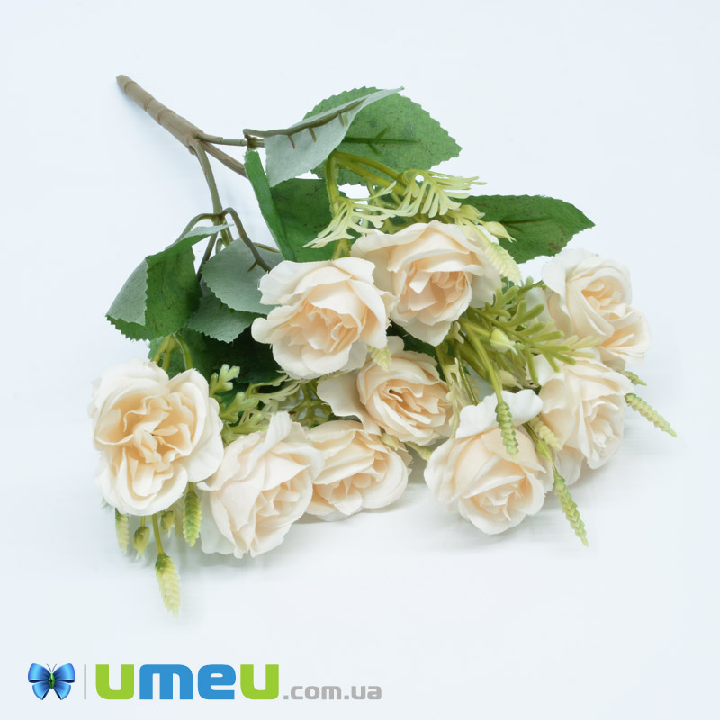 Букет роз, 33 см, Кремовый (DIF-044841)