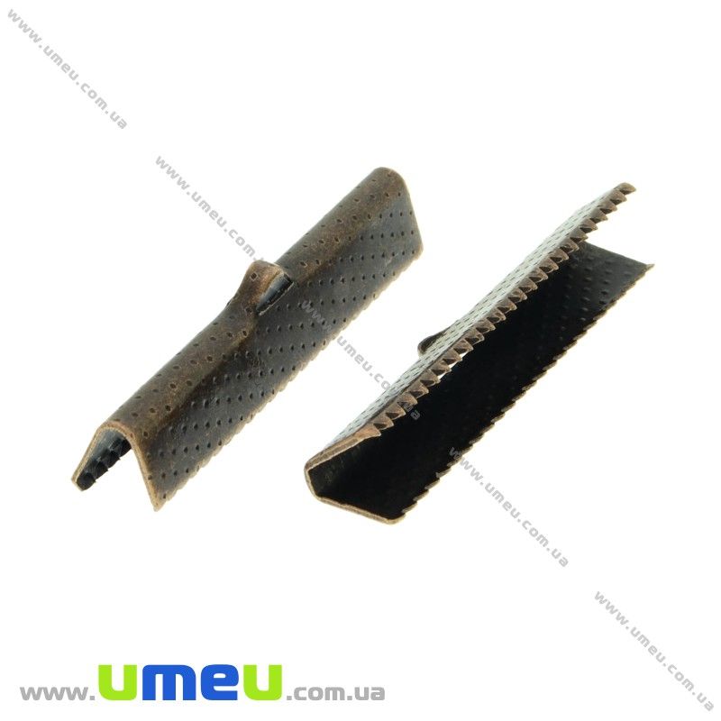 Затиск для стрічок, 35х8 мм, Мідь (ZAG-031818)