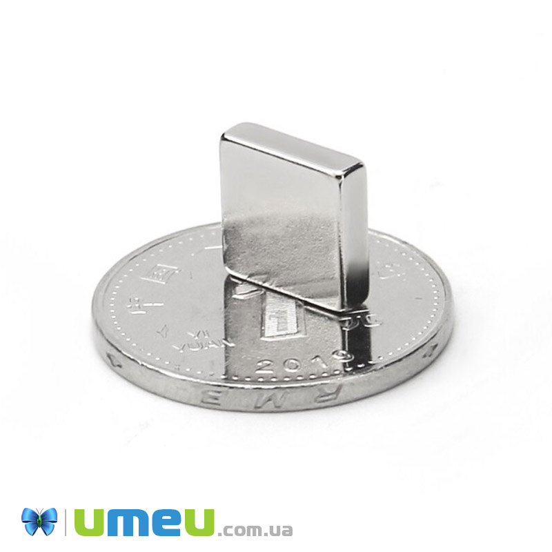 Магніт неодимовий для брошів Квадратний, 10х10х1,7 мм (OSN-039324)