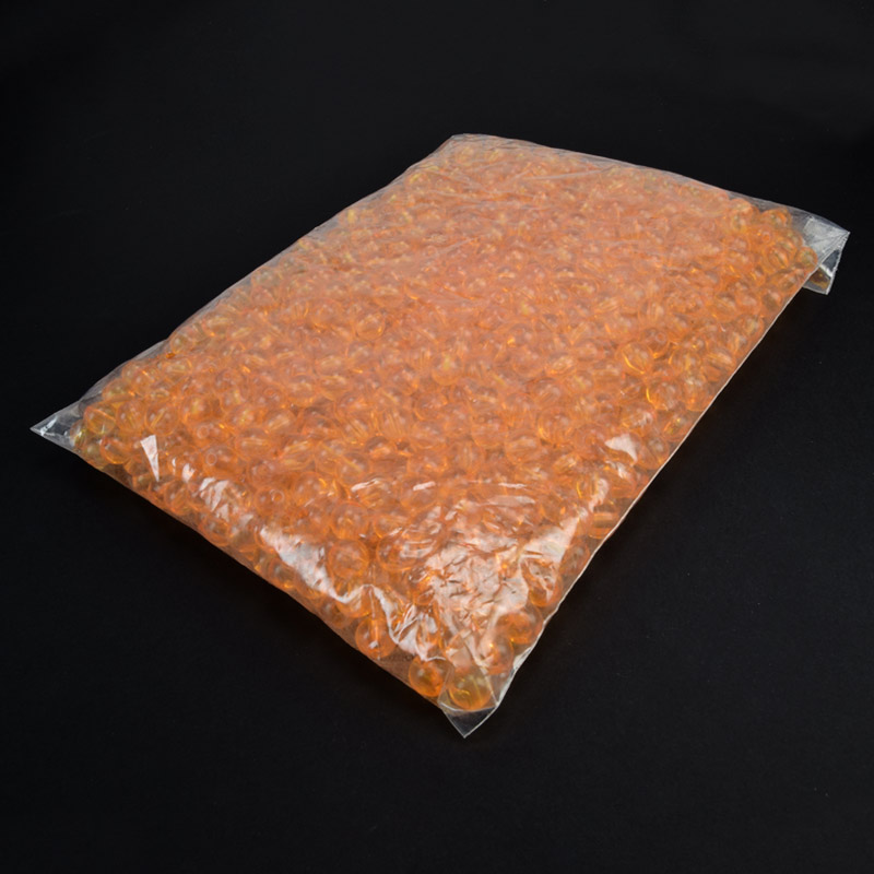 Намистини для сумок ОПТ, Акрилові, Круглі, 9,5 мм, Помаранчеві (BUS-059853)