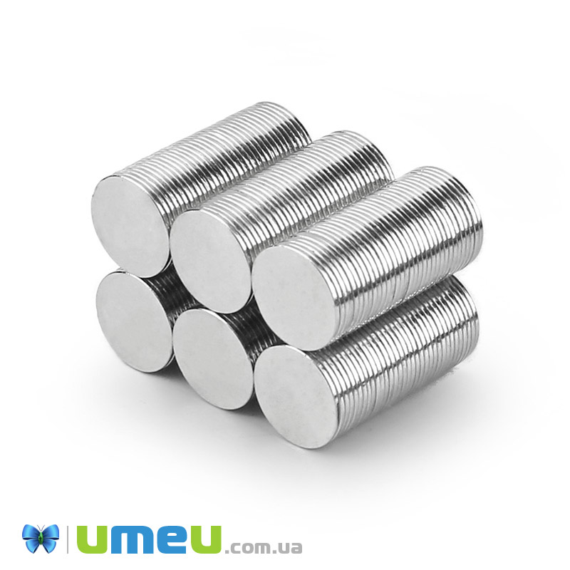 Магніт неодимовий для брошок Круглий, 15х1 мм (OSN-039336)
