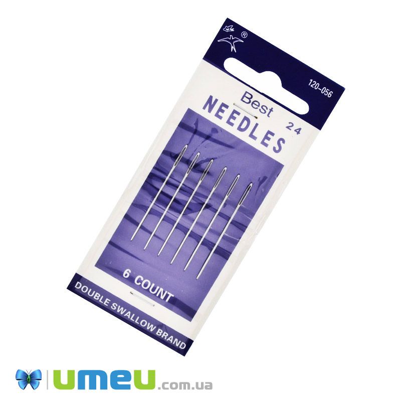Набір голок для вишивки (затуплені) №24, 6 шт (SEW-047726)