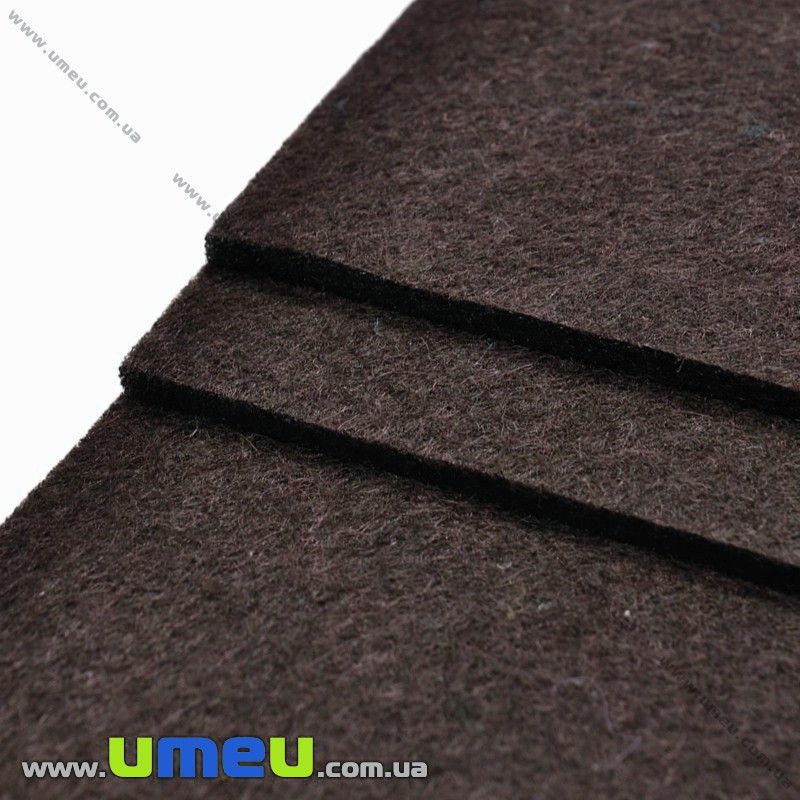 Фетр 2 мм, 30х30 см, 252 Коричневий темний (FLT-027452)