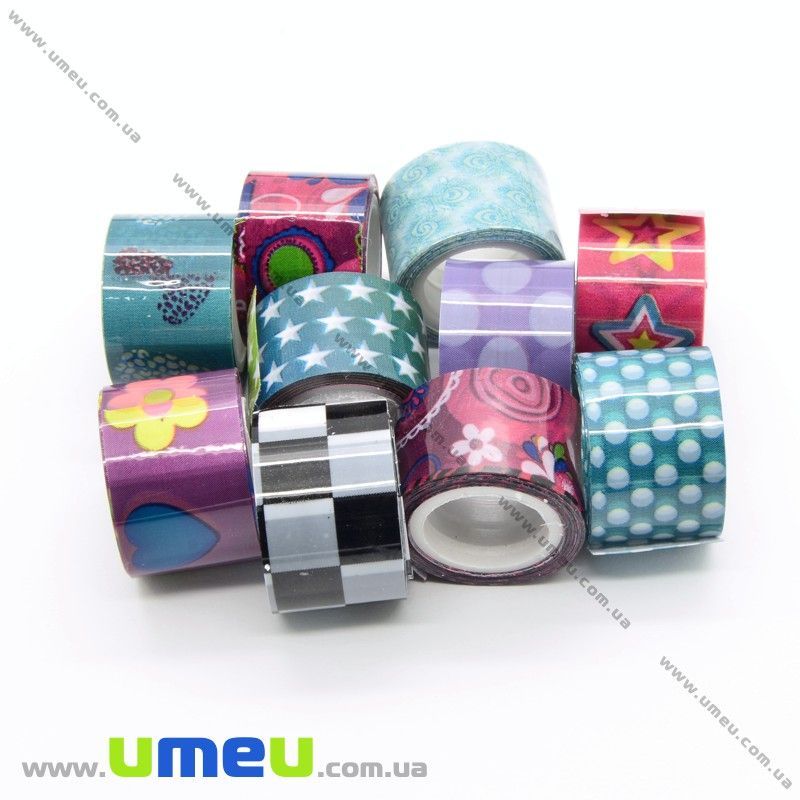 Декоративний скотч, Мікс, 12 мм (DIF-018135)