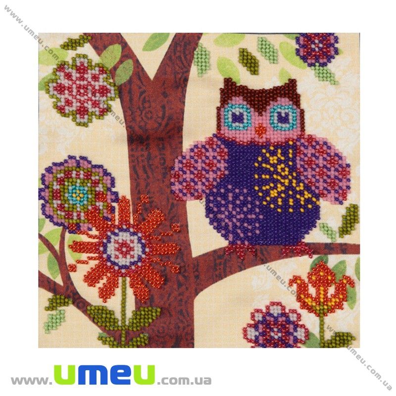 Схема для виш. бісером VDV, Сова Т-479, 17х17 см (SXM-029274)