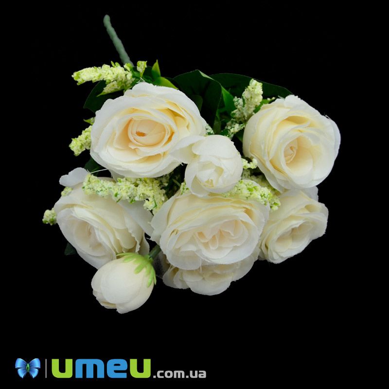 Букет троянд, 32 см, Кремовий (DIF-045780)