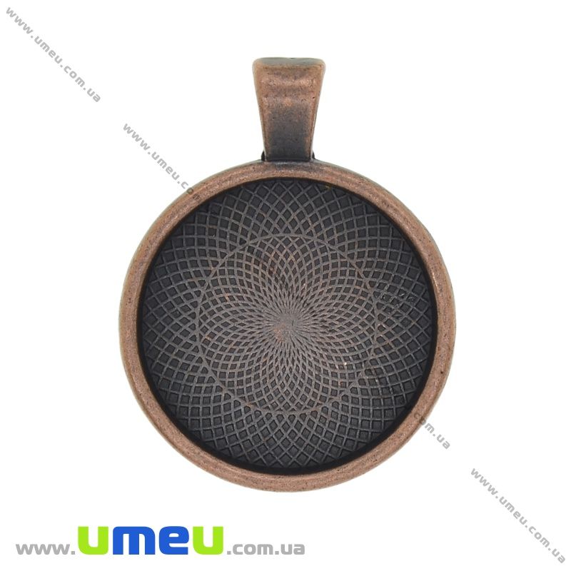 Основа кругла, 36х28 мм, 25 мм, Мідь (OSN-037142)