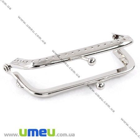 Фермуар металевий, Темне срібло, 8,5х5,2 см (BAG-006656)