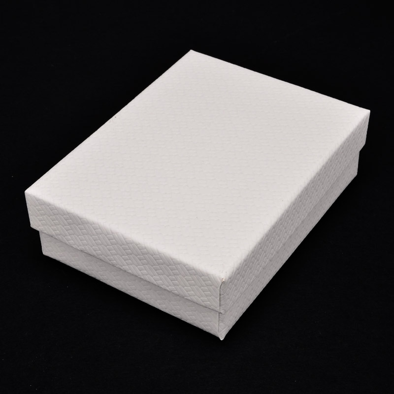 Подарункова коробочка Прямокутна, 9х7х3 см, Біла (UPK-053853)