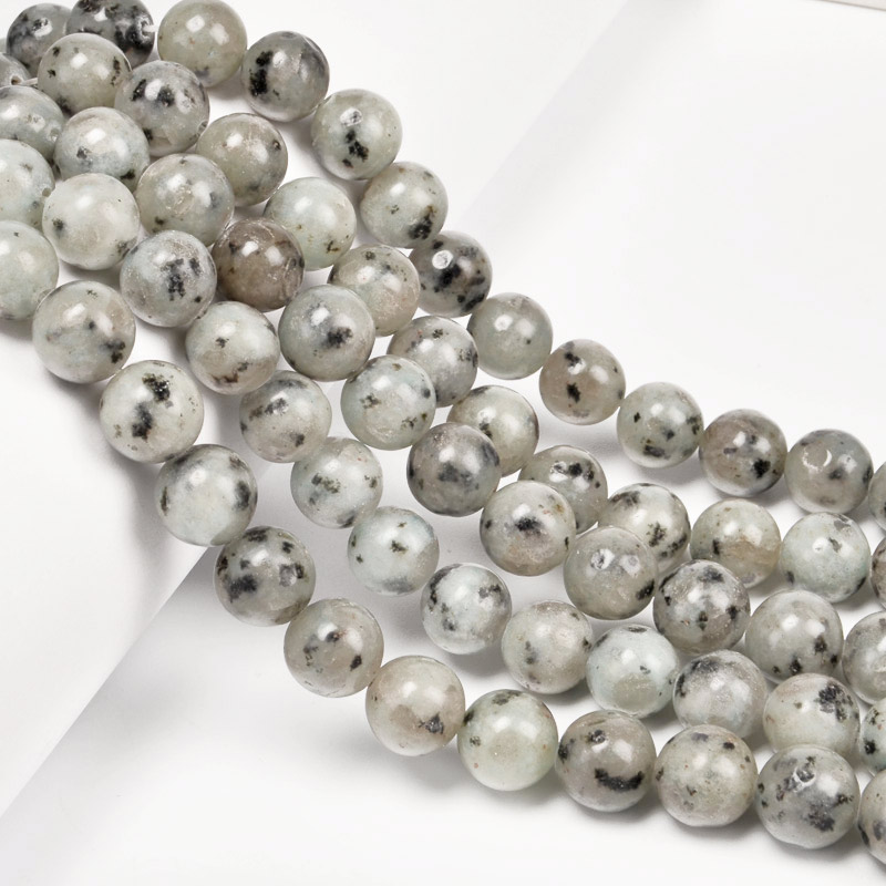 Намистини Яшма лотоса, Натур. камінь, 10,5 мм, Круглі (BUS-053964)