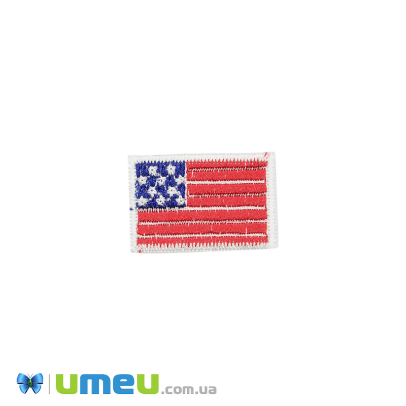 Термоаплікація Прапор Америки, 3х2 см (APL-042544)