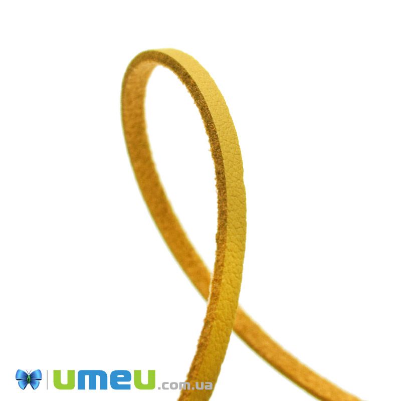 Замшево-шкіряний шнур, 3 мм, Помаранчевий (LEN-044161)