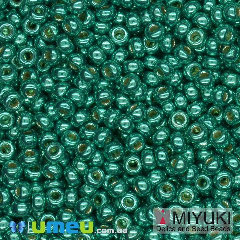 Бісер японський Miyuki круглий RR 11/0 №5106 Duracoat Galvanized, Бірюзовий (BIS-045722)