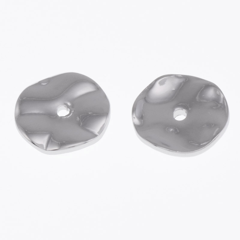 Бусина-разделитель, 8 мм, Латунь с покрытием Родий (BUS-055907)