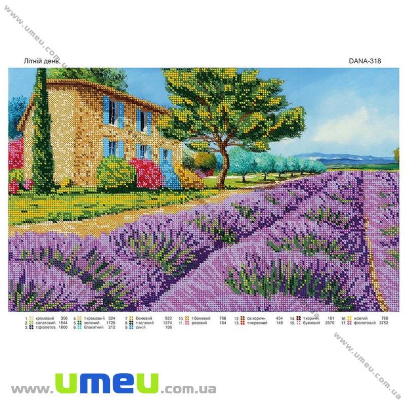 Схема для виш. бісером Dana, Літній день DANA-318, 40х25 см (UPK-027834)