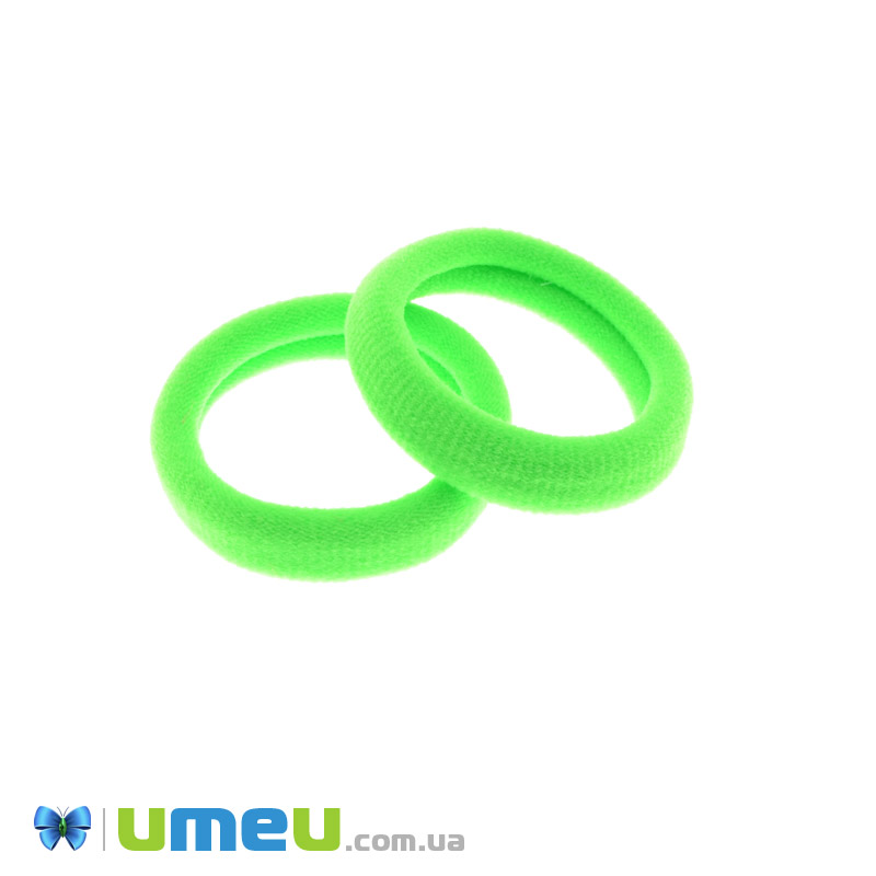 Гумка для волосся мікрофібра, 30 мм, Салатова яскрава (OSN-049558)