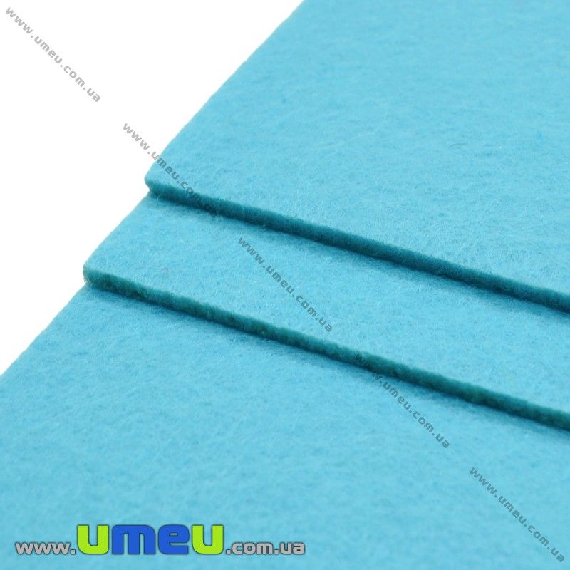 Фетр 2 мм, 20х30 см, 228 Блакитний (FLT-027379)