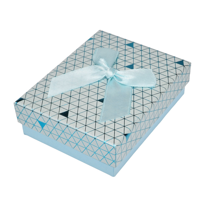 Подарункова коробочка Прямокутна, 9х7х3 см, Блакитна (UPK-053797)