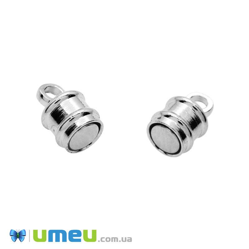 Замок магнітний, 17х6 мм, Темне срібло (ZAM-048725)