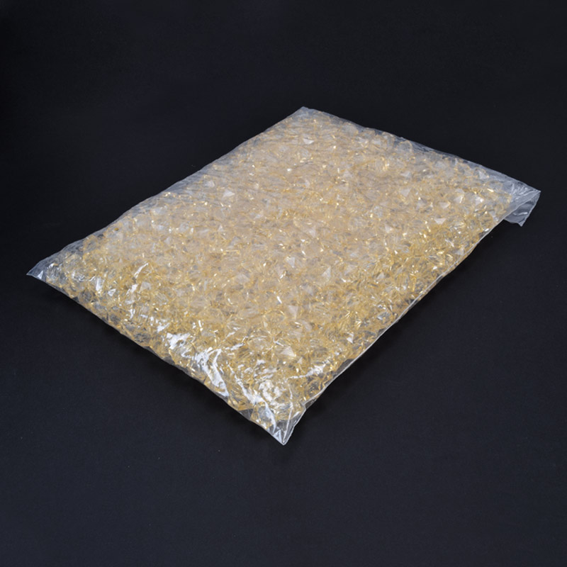 Намистини для сумок ОПТ Акрилові, Куб гранований, 11,5х10 мм, Бежеві (BUS-059946)