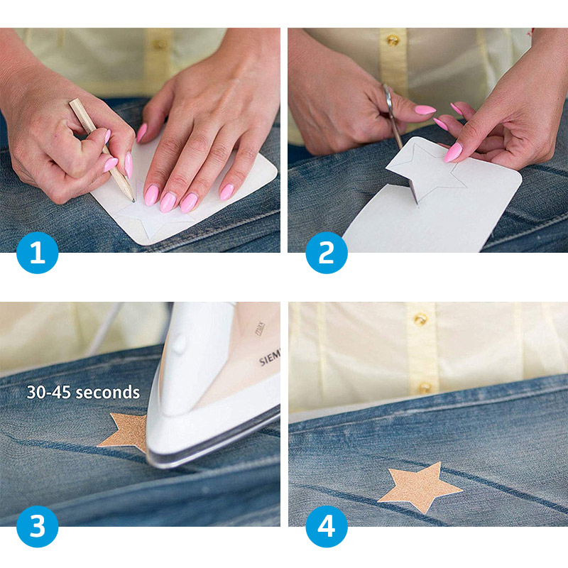 Термонаклейка для декору та ремонту одягу, 12,5х9,5 см, Хакі (APL-060164)