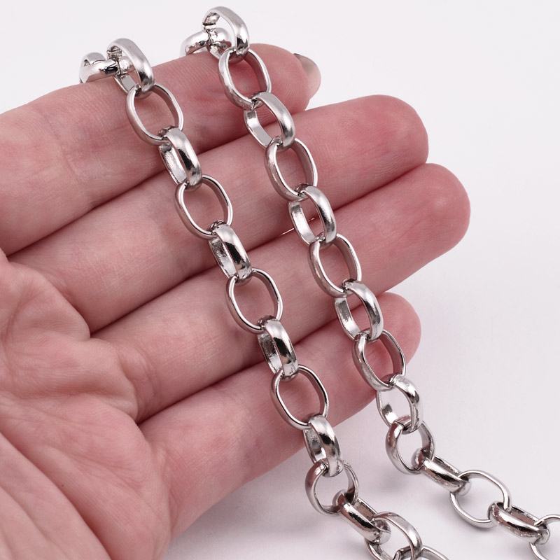 Ланцюг, Темне срібло, 10,5х8 мм (ZEP-056063)