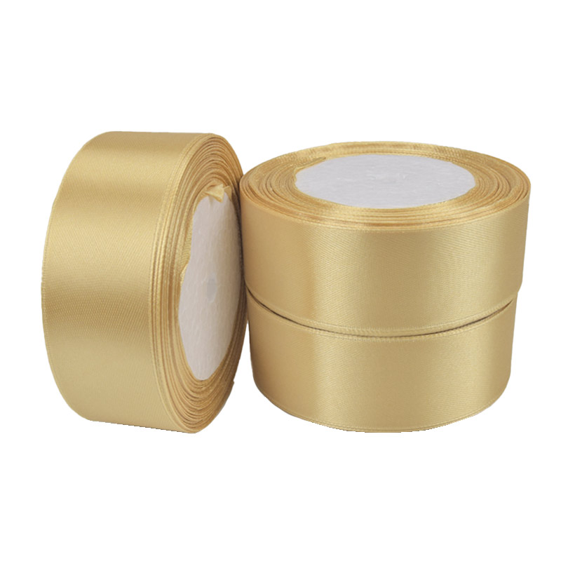 Атласна стрічка, 30 мм, Золотиста (LEN-061103)