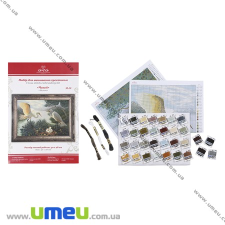 Набор для вышивания нитками VDV, Хризантема М-115, 15х15 см (SXM-024418)