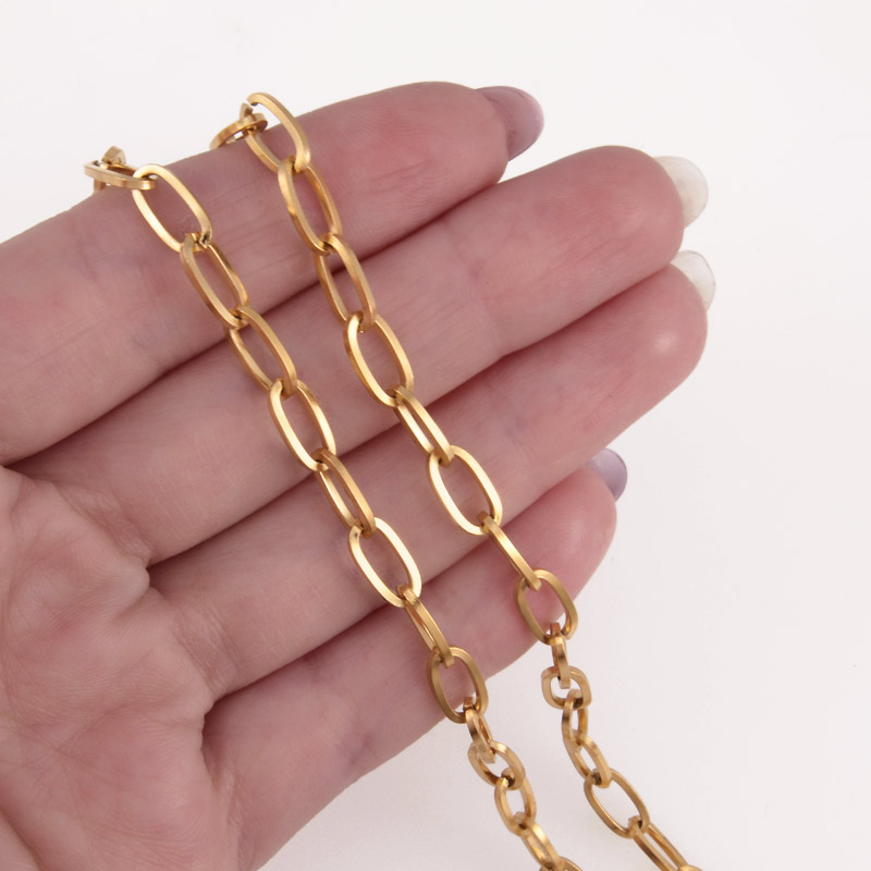 Цепь из нержавеющей стали, 5 мм, Покрытие 18 kt (ZEP-055330)